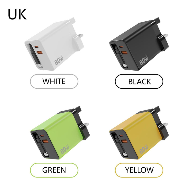 πβ¨3 in 1 Charger Retractable 80W MAX Fast