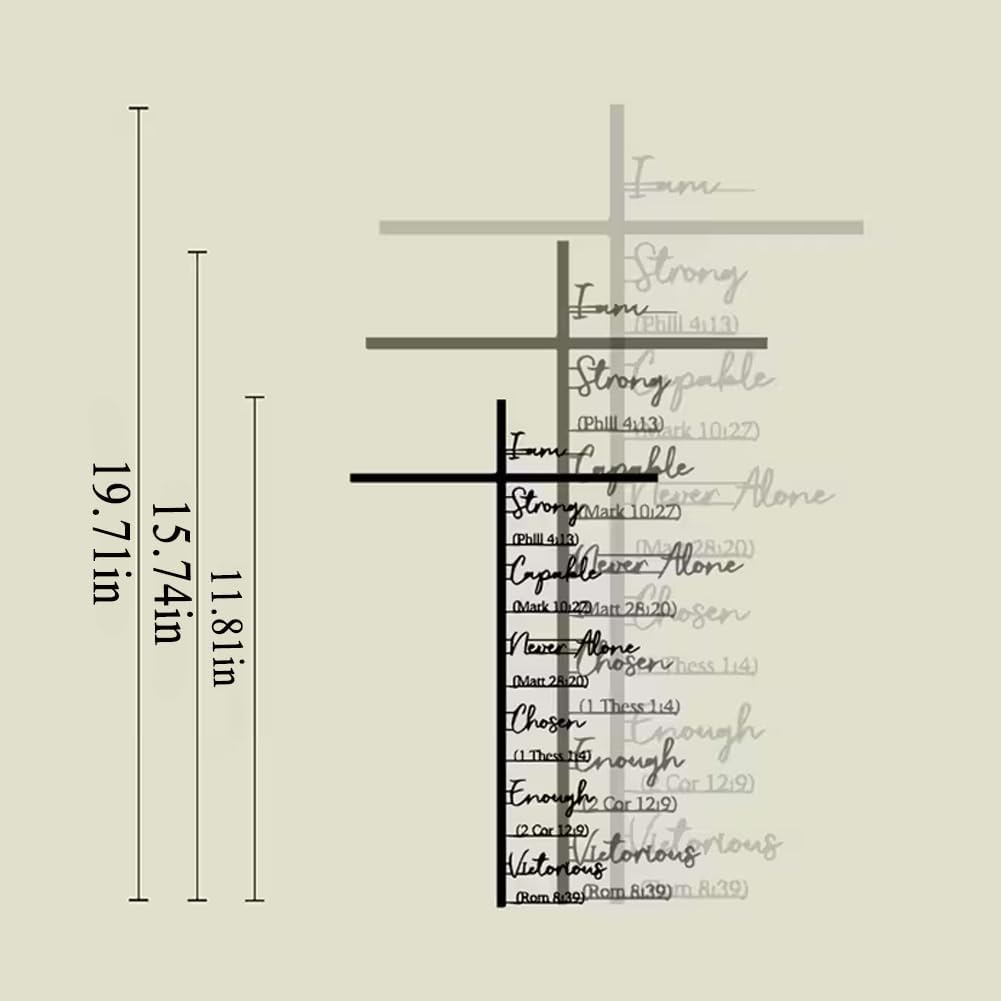 🏆 32K+ SOLD! 🕊️✝️ Elegant Metal Cross Wall Art – Scripture-Inspired Design for Peaceful Living Spaces 🌸