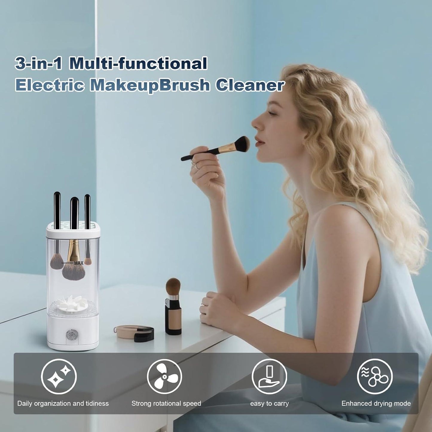 Final 3 Hours: 60% OFFπ₯ Automatic makeup brush cleaner