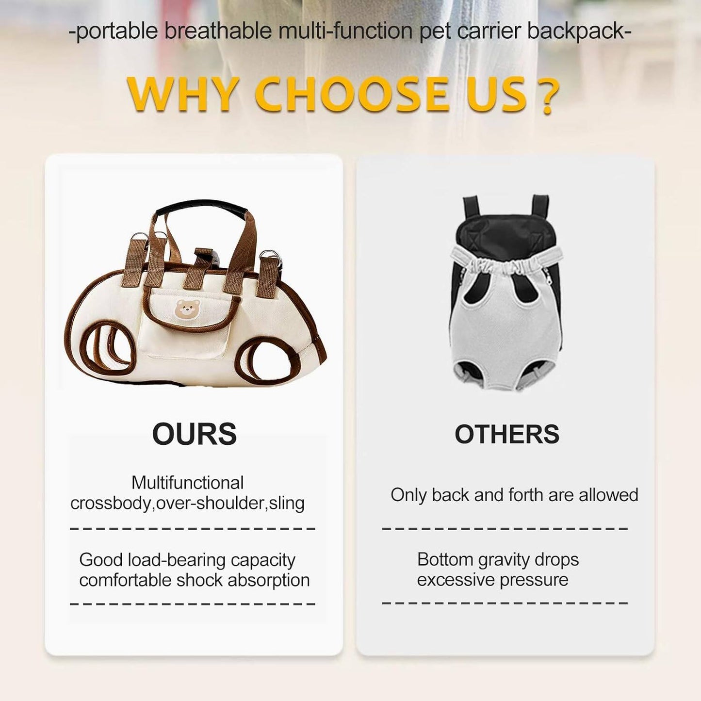 Pet carrier shoulder bag