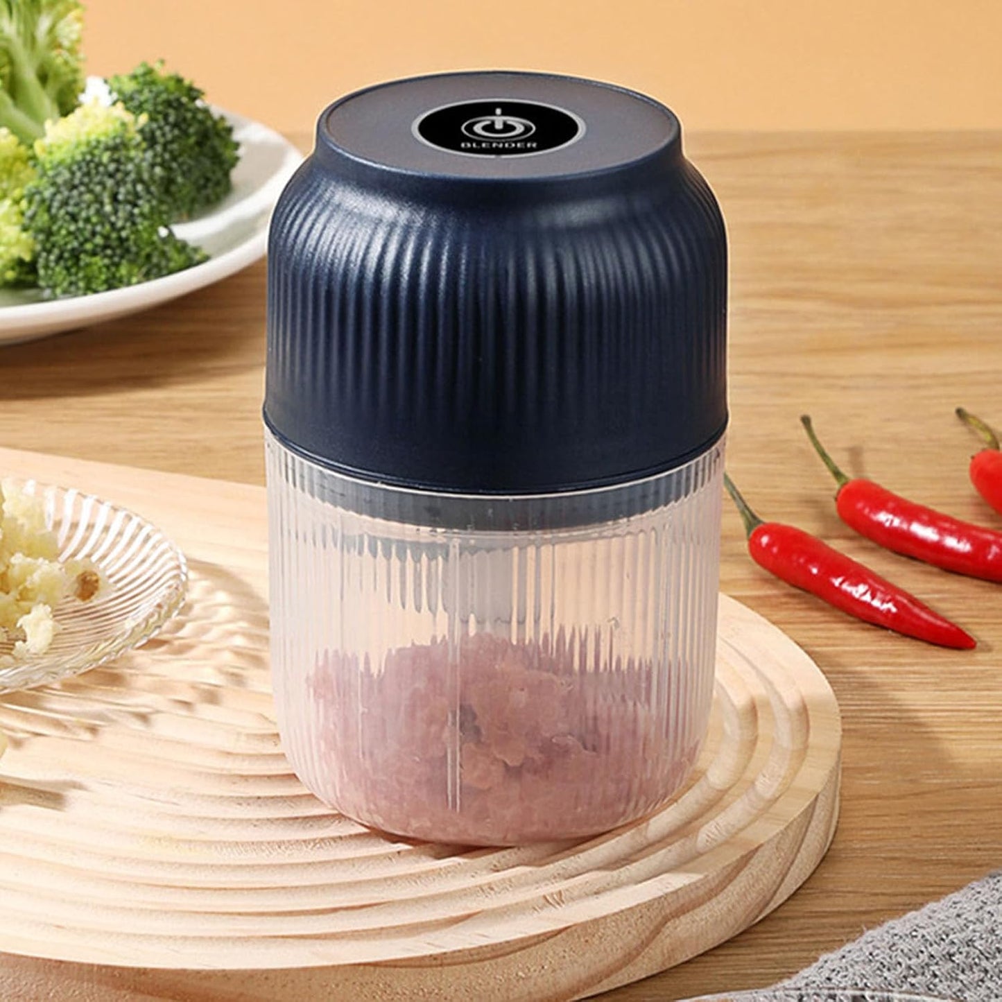 2 Pacs Electric Garlic Chopper,Mini Portable Veggie Chopper