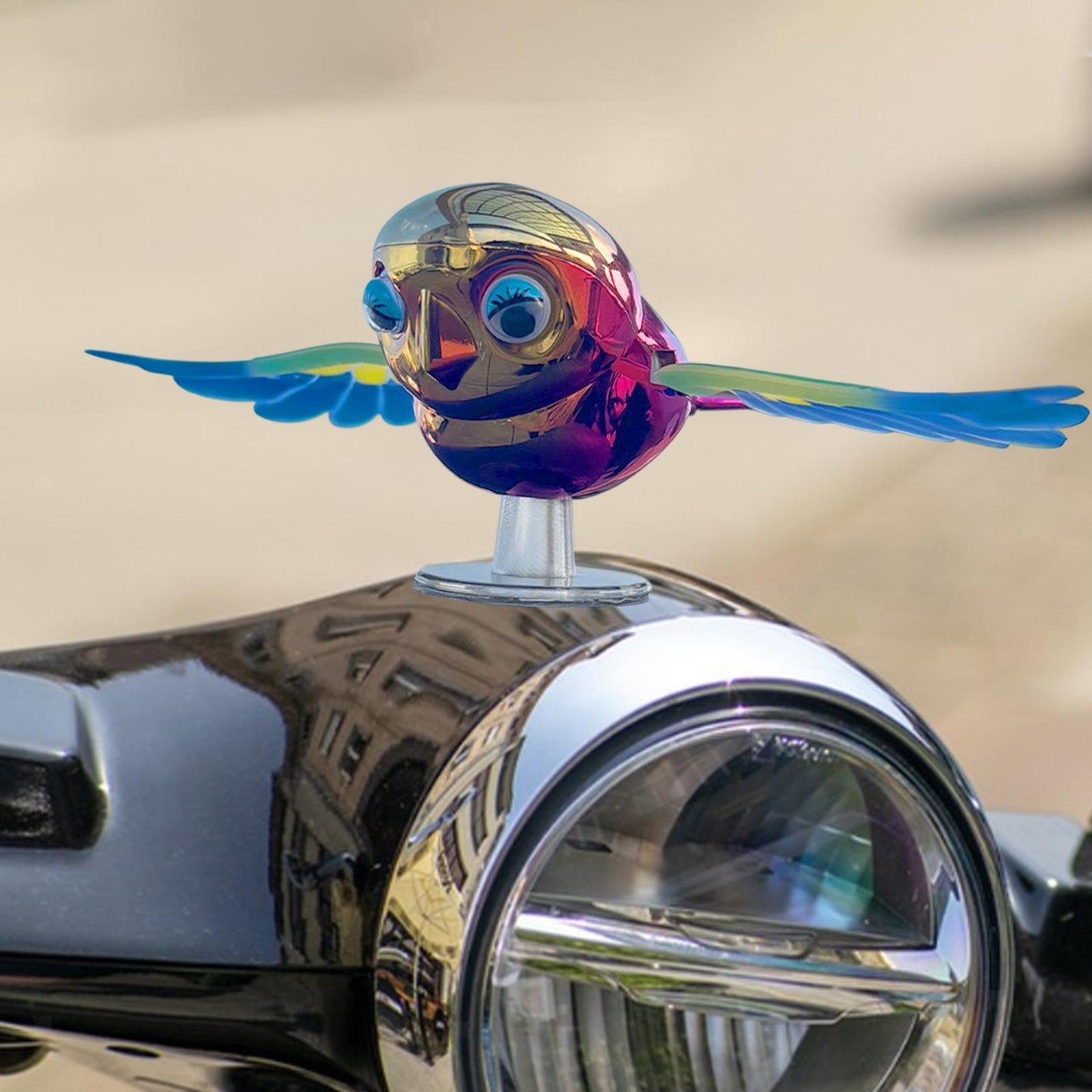 🔥2025 Hot Sale🔥Car Side Rearview Mirror Bird Decor Cute Ornament Flying Bird Car Decoration