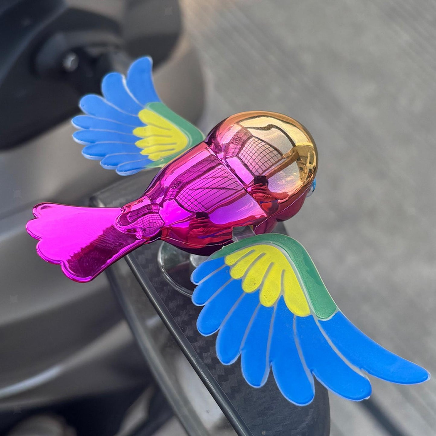 🔥2025 Hot Sale🔥Car Side Rearview Mirror Bird Decor Cute Ornament Flying Bird Car Decoration