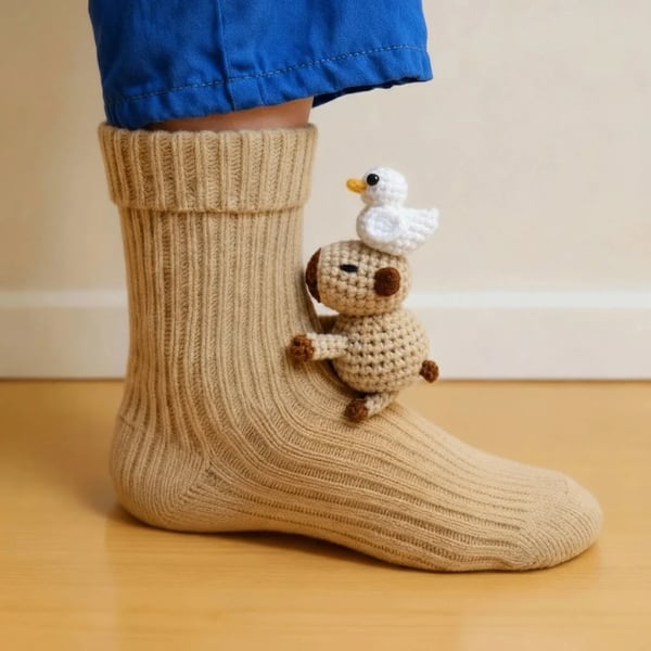 🎅Christmas Sale🎄3D Knit Animal Socks