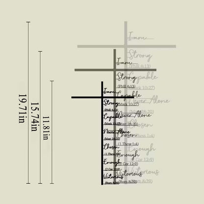 🏆 32K+ SOLD! 🕊️✝️ Elegant Metal Cross Wall Art – Scripture-Inspired Design for Peaceful Living Spaces 🌸