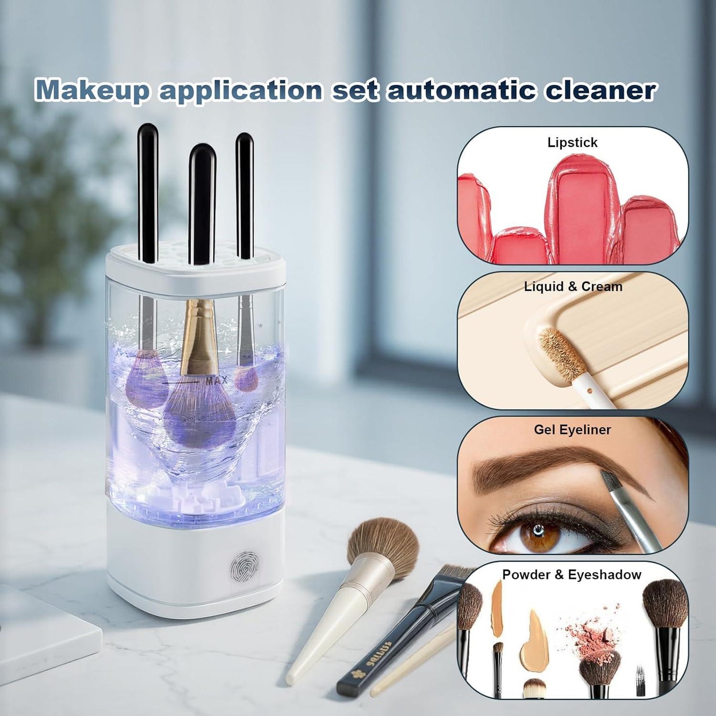 Final 3 Hours: 60% OFF🔥 Automatic makeup brush cleaner
