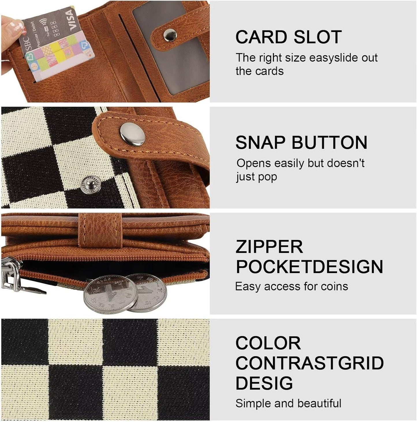 💥checkered wallet💥