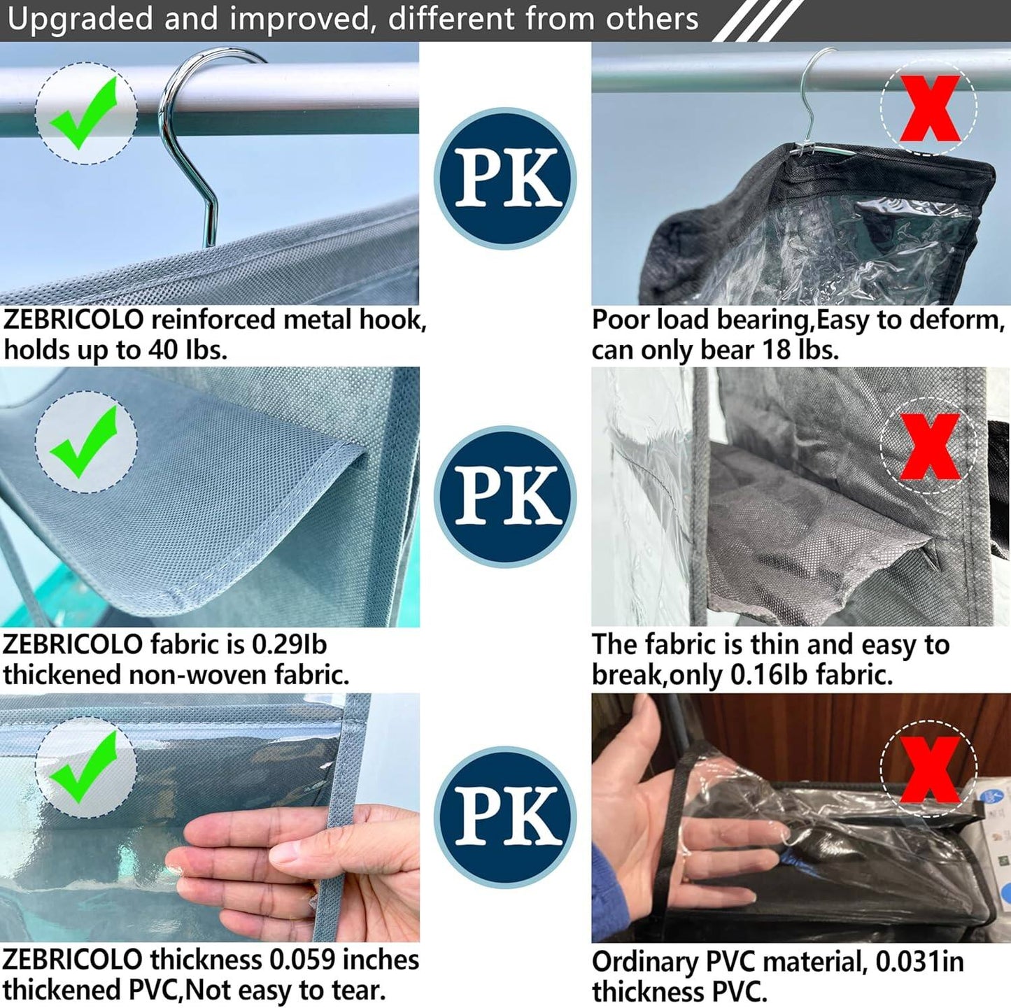 🔥LAST DAY SALE 49% OFF - 2 Packs Hanging Handbag Organizer for Close